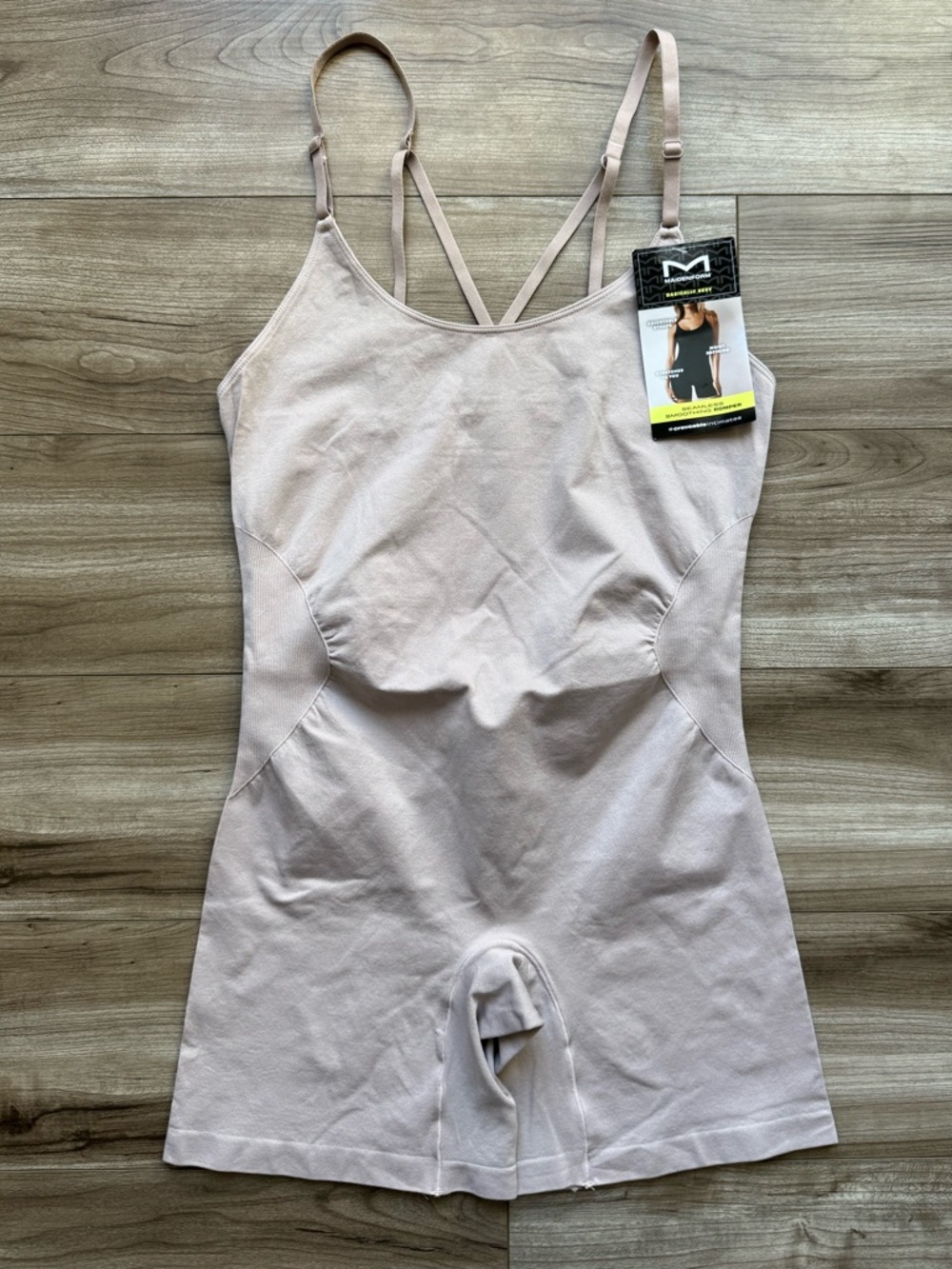 Maidenform Nude/Tan Shapewear Bodysuit with Straps